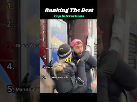 Best Cop Interactions Ranked! Last one missed the instructions😭 #top5 #ranking #cops #funnycops