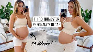 THIRD TRIMESTER RECAP | Birth Plan, Weight Gain, Cravings, Labor Prep | Annie Jaffrey