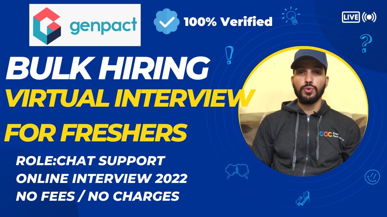 Chat Support Jobs 2022 Virtual Interview Tomorrow For Freshers Non