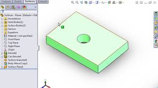 SolidWorks Surfacing 01 Surfacing   03 Planar Surfaces