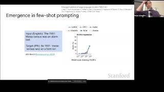 Stanford CS25: V2 I Emergent Abilities and Scaling in LLMs