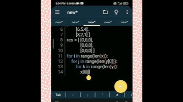## solving 3*3 matrix using python##