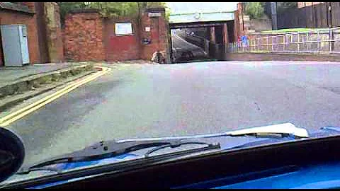 Classic mini austin 1380 blow through supercharger on the road
