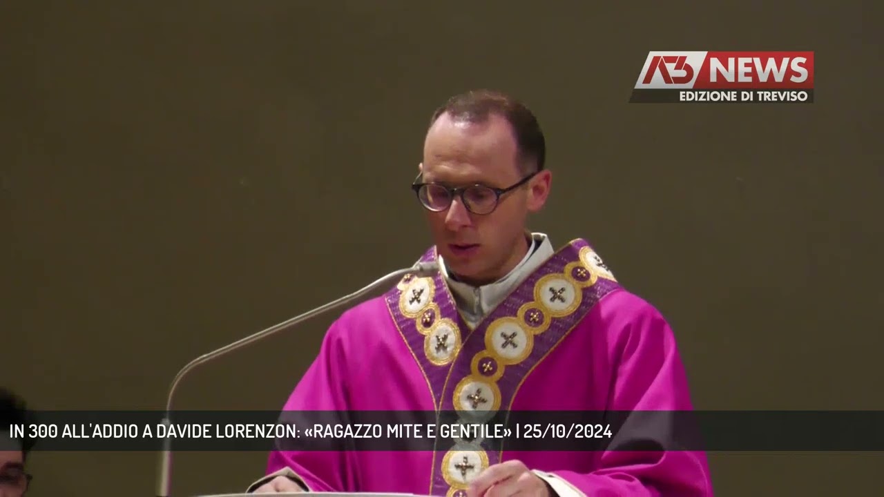 IN 300 ALL'ADDIO A DAVIDE LORENZON: «RAGAZZO MITE E GENTILE» | 25/10/2024