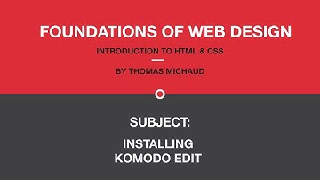 Ch01 - 02: Installing Komodo Edit (Mac)