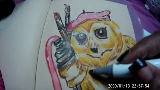 creating art with OHuHu markers
