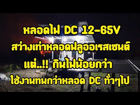 หลอดไฟ DC 12-65V โคตรสว่าง ใช้ทนมาก