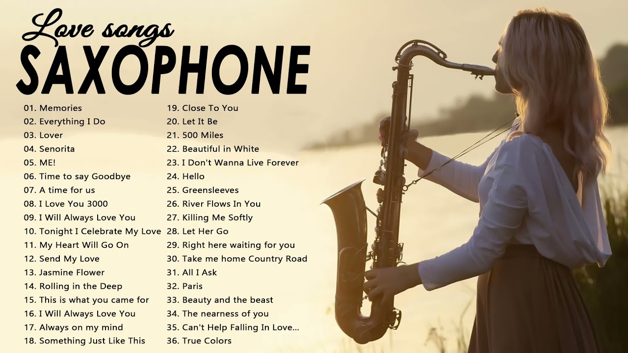 Top 50 Saxophone Romantic Love Song Instrumental Best Relaxing Instrumental Music Youtube