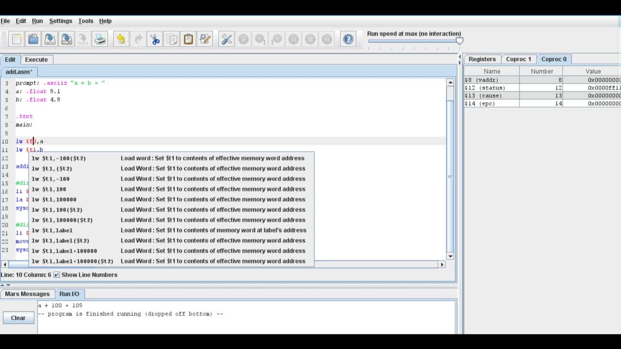 MIPS Tutorial 8 | Arithmetic Instructions | Addition | add and addi ...