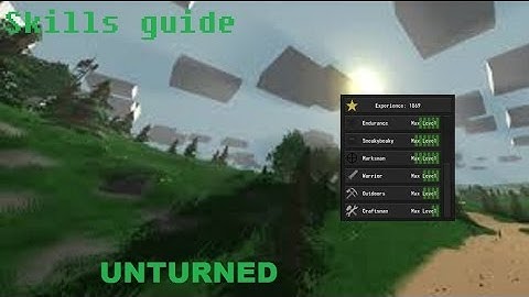 Unturned Skills guide!