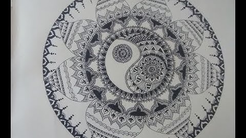 Yin Yang Mandala Art | Step By Step | Relaxed and Refreshing Mandala Art