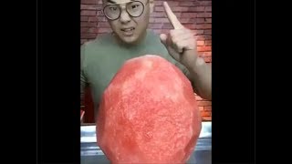 Guy Eats Watermelon In One Second...