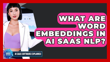 What Are Word Embeddings In AI SaaS NLP? - AI SaaS Software Explained