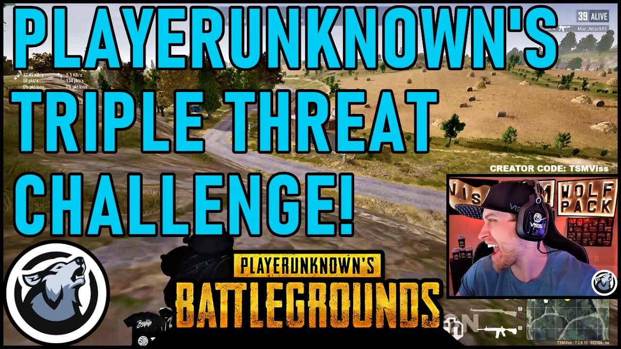 VISS TRIPLE THREAT CHALLENGE PLAYERUNKNOWN S BATTLEGROUNDS YouTube