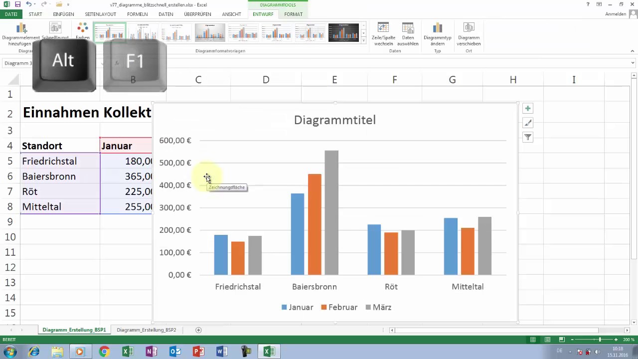 Excel Tipps und Tricks #77 Diagramme blitzschnell ...