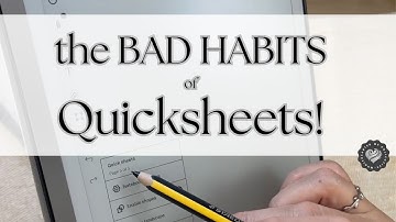 Use Quicksheets WISELY | reMarkable Paper Pro