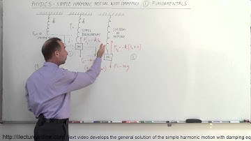 Physics CH 16.1 Simple Harmonic Motion with Damping (8 of 20) Fundamentals