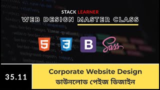 35.11 Corporate Website Design With Bootstrap 5 - Download Page Design | Stack Learner