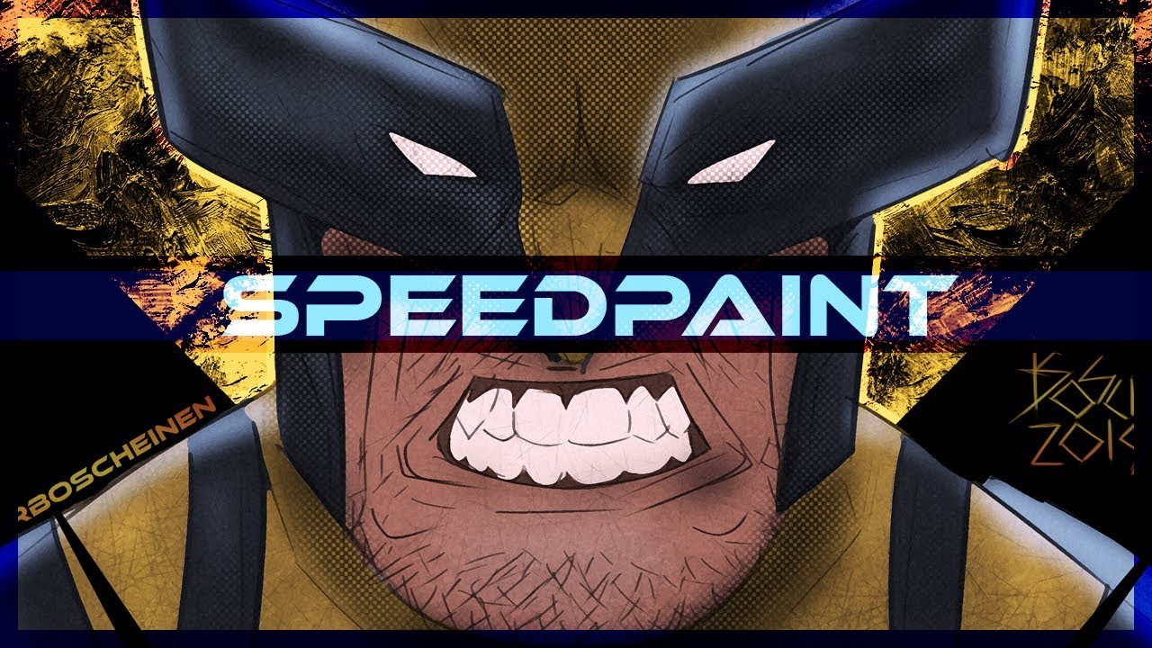 Wolverine Marvel Comics Speedpaint on PSD