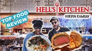 EATING at GORDON RAMSAY HELL'S KITCHEN Las Vegas Strip - A $270 FULL EXPERIENCE (We ate EVERYTHING)