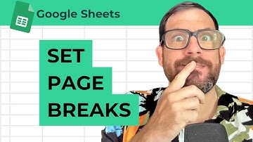 How To Set Print Page Breaks In Google Sheets