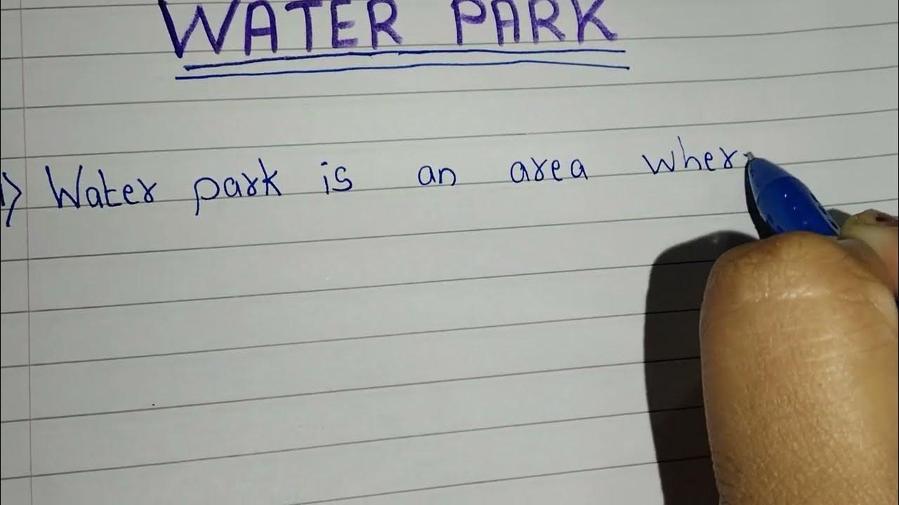 essay on water park for class 10