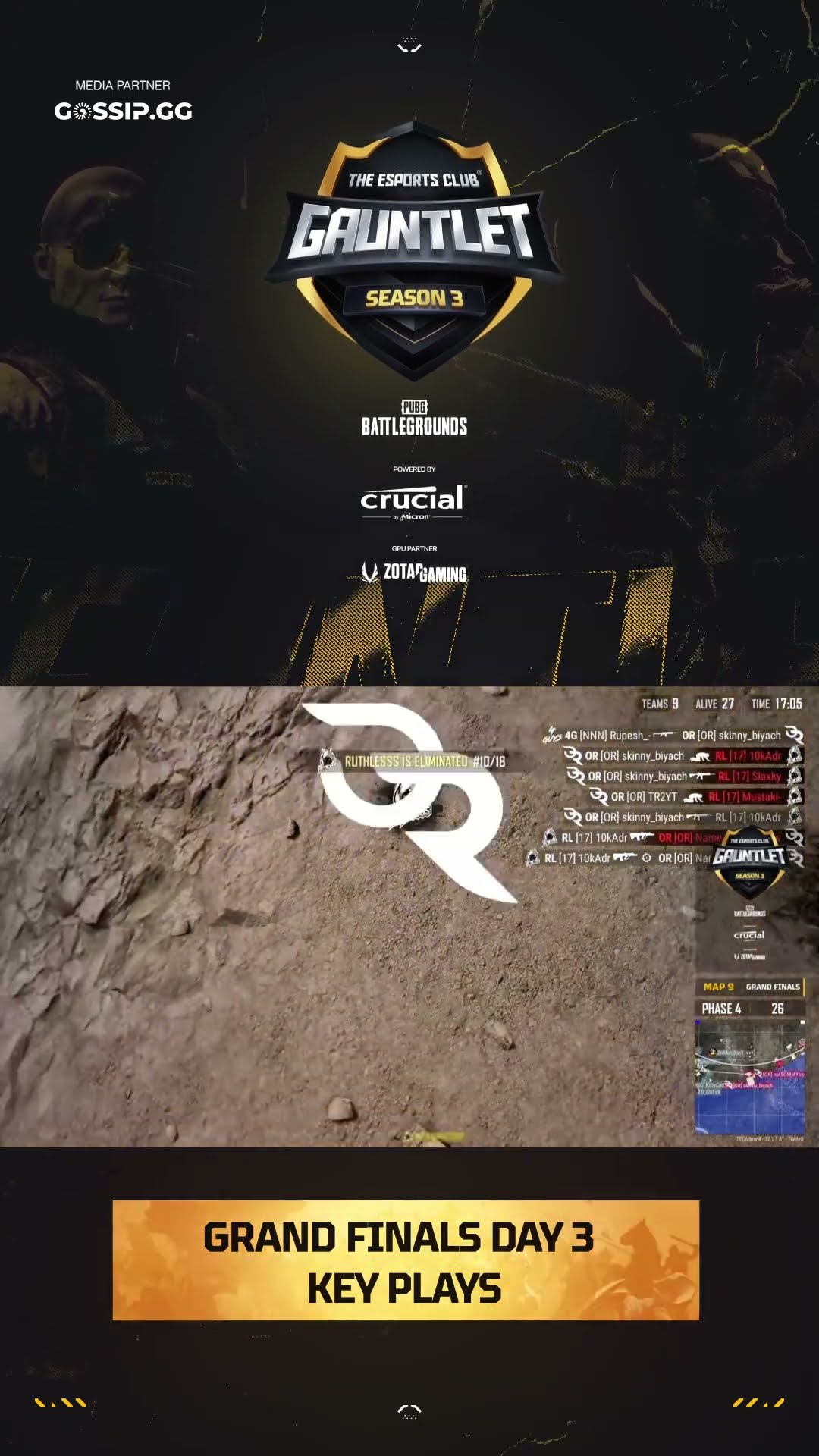 Day 3 Grand Finals Key Plays | TEC Gauntlet Season 3 – PUBG PC