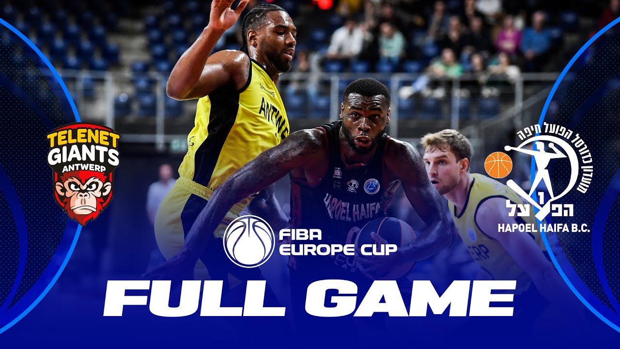 Telenet Giants Antwerp v Hapoel B-Cure Laser Haifa Full Basketball Game FIBA Europe Cup 2022-23