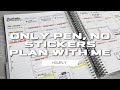 NO STICKERS, ONLY PEN | Plan With Me | Erin Condren Hourly LifePlanner
