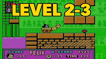 LEVEL 2-3 | Felix the Cat | Walkthrough, Gameplay, No Commentary, NES