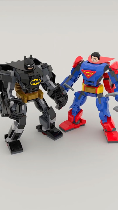 LEGO Batman and Superman Mech Speed Build #lego #legomech #animation