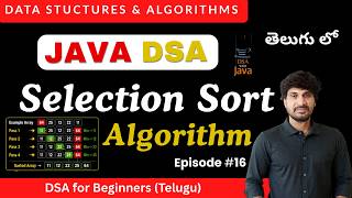 Selection Sort Algorithm in Java | Step-by-Step Explanation (Telugu)