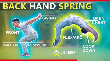 Learn backhand spring step by step | full tutorial