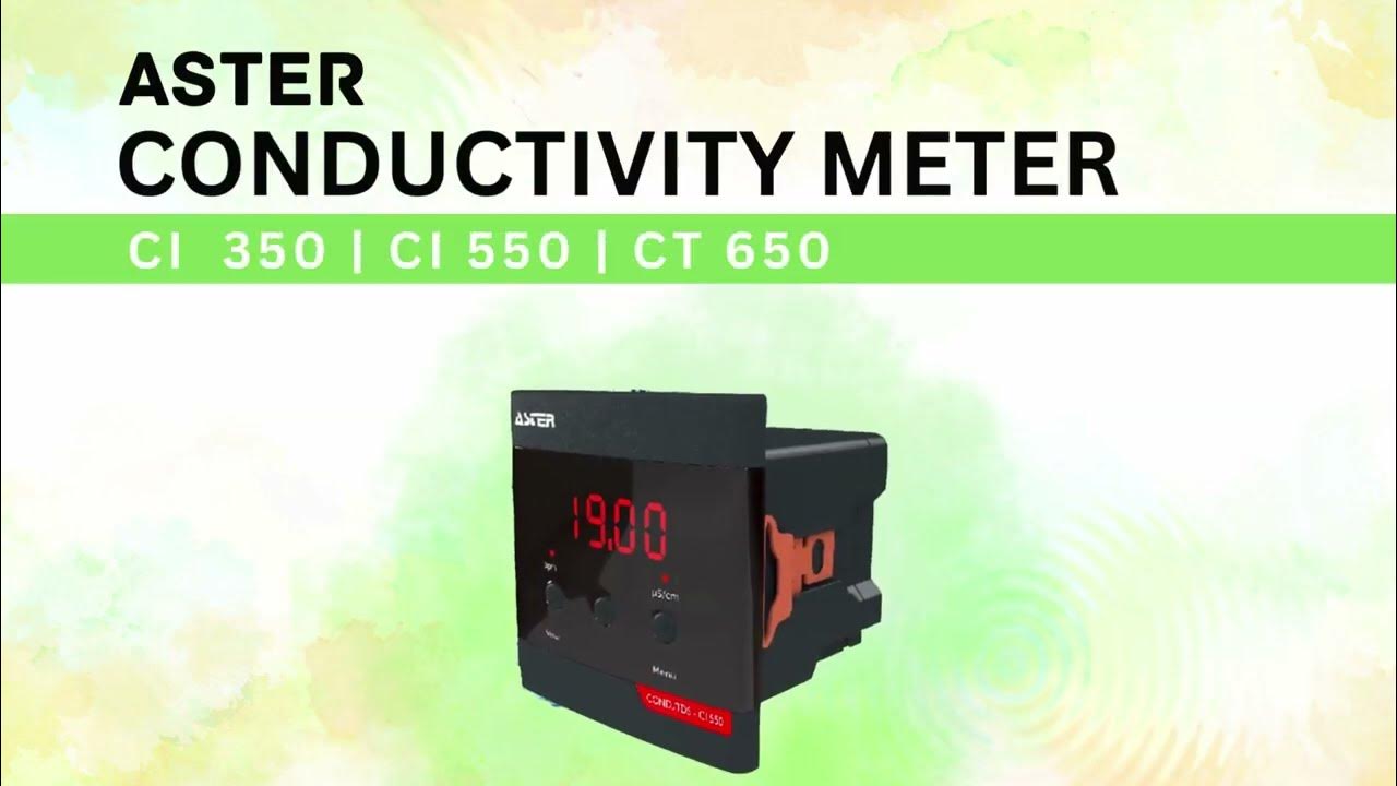 ASTER Conductivity Meter CI350/550, CT650 BlueMaarlin YouTube