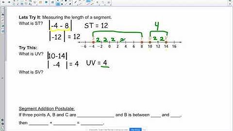 1 - 3 Measuring Segments PART 1