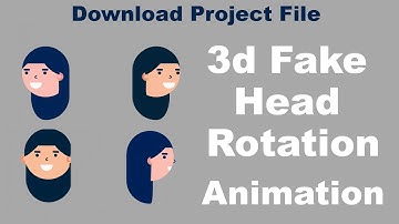 How to create fake 3d head rotation animation using after effects tutorial part-1