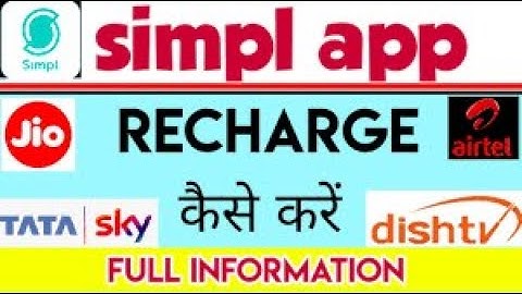 Simpl paylater se mobile recharge kasie kare