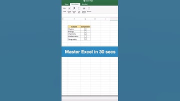 #shorts 2.8M ⭐️ | Add checkbox in Excel | Add Creativity in Excel ☀️ | Best Excel Function Hack |