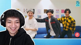 Jin Jimin and Yoongi Dancing VLIVE - Reaction