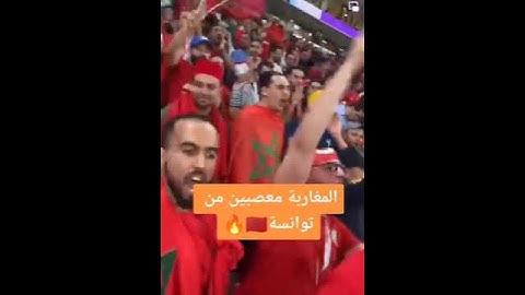 الجمهور المغربي غاضبون على الجمهور التونسي ويصفونهم بالعطايا