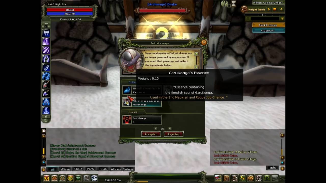 Knight Online Mage Master Quest - YouTube