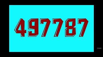 Numbers 1 to 1000000 (14TH BIRTHDAY CHANNEL)