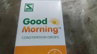 DR WILLMAR SCHWABE INDIA COMPANY GOOD MORNING DROPS FOR CONSTIPATION TREATMENT.