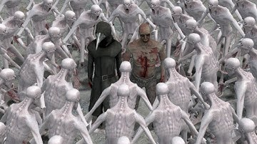 SCP-049 ULTIMATE VS 100 SCP-096:SL!! Garrys Mod Sandbox