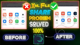 Alight Motion Not Showing In Share Option | Xml File Share Problem | Xml File Import Problem | Fixed screenshot 4