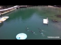 下田海中水族館ドルフィンスノーケルの様子を空撮 の動画、YouTube動画。