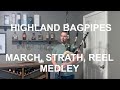 Highland Bagpipe Medley - Battle of Waterloo, Bonnie Rideout, JF MacKenzie and Rip the Calico