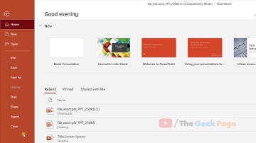 Fix The presentation cannot be opened  while opening PPT file