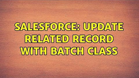 Salesforce: Update related record with batch class