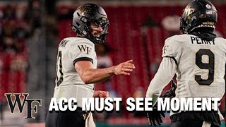 Wake Forest's Sam Hartman Sets The ACC Passing Touchdown Record | ACC Must See Moment